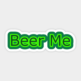 St Patricks Day Beer Elements Sticker